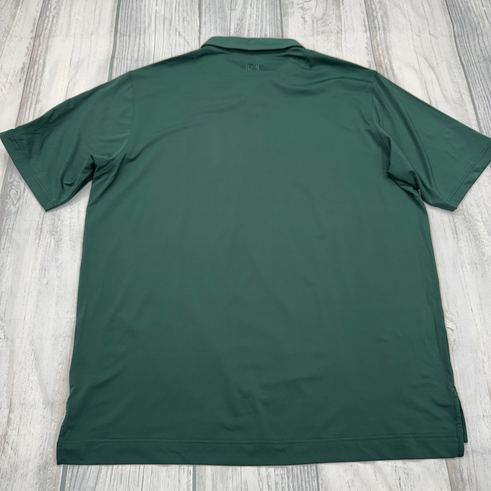 Footjoy Polo Shirt XL Golf Green Casual Mens InnerView - Picture 2 of 8